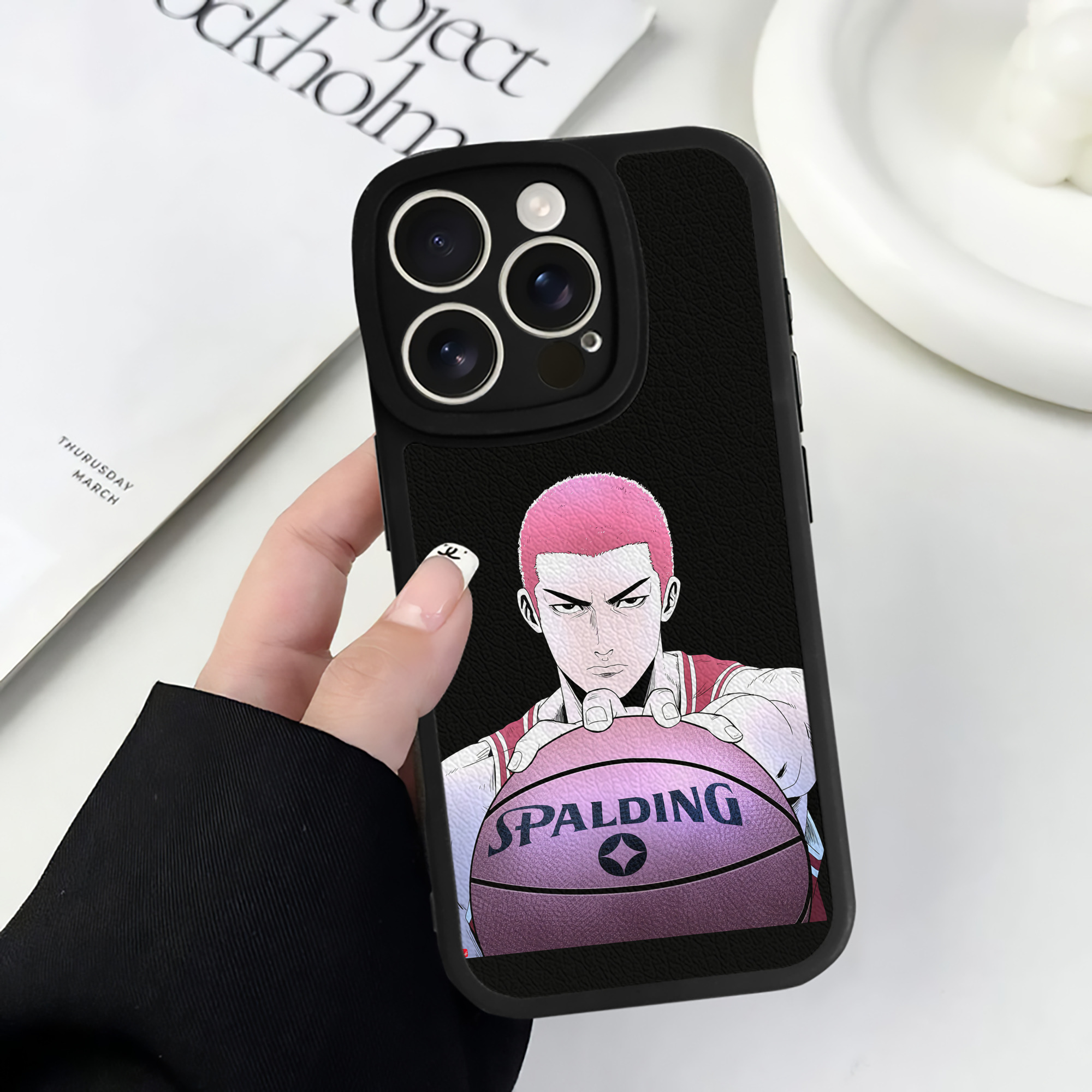 （画像用） SLAM DUNK／スラムダンク 【iPhone 16シリーズ対応】シリコンスマホケース（レザー調） 材質：シリコン